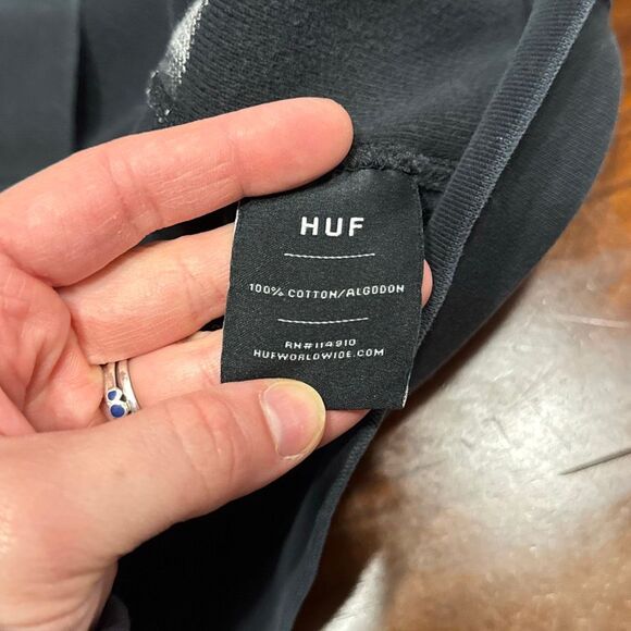 HUF Black Pullover Hoodie Men’s Women’s Unisex Small - Picture 9 of 10